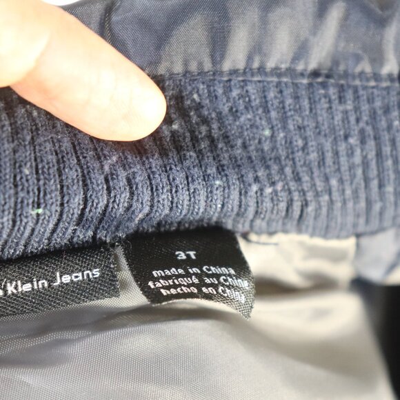 Calvin Klein Navy Blue Hooded Vest 3T - Picture 8 of 14